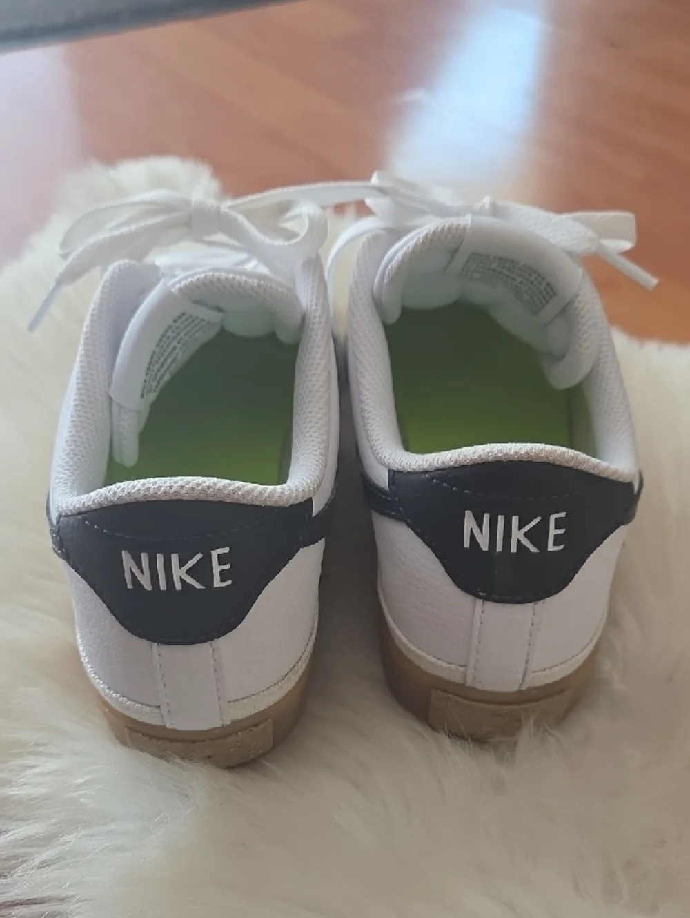 Nike Womens Court Legacy Nature White Sneakers Anthracite Gum 8.5M